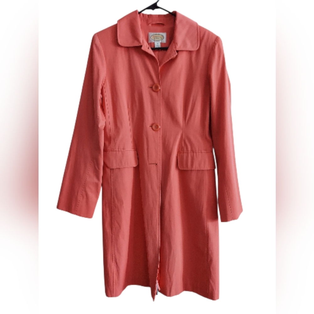 Talbots Single Breasted Trench Coat